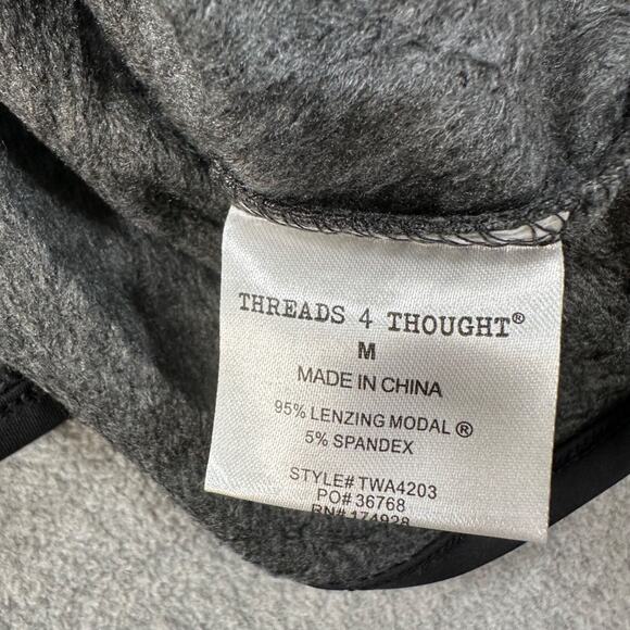 Threads 4 Thought Quarter Zip Pullover Gray Stitch Fix Size Medium Long Sleeve - Picture 7 of 8